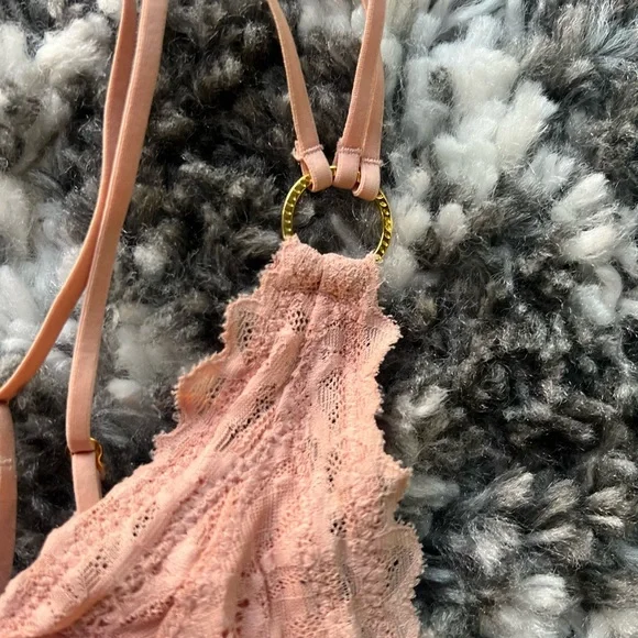 Aerie Sunkissed Lace Padded Plunge Bralette - Picture 4 of 5